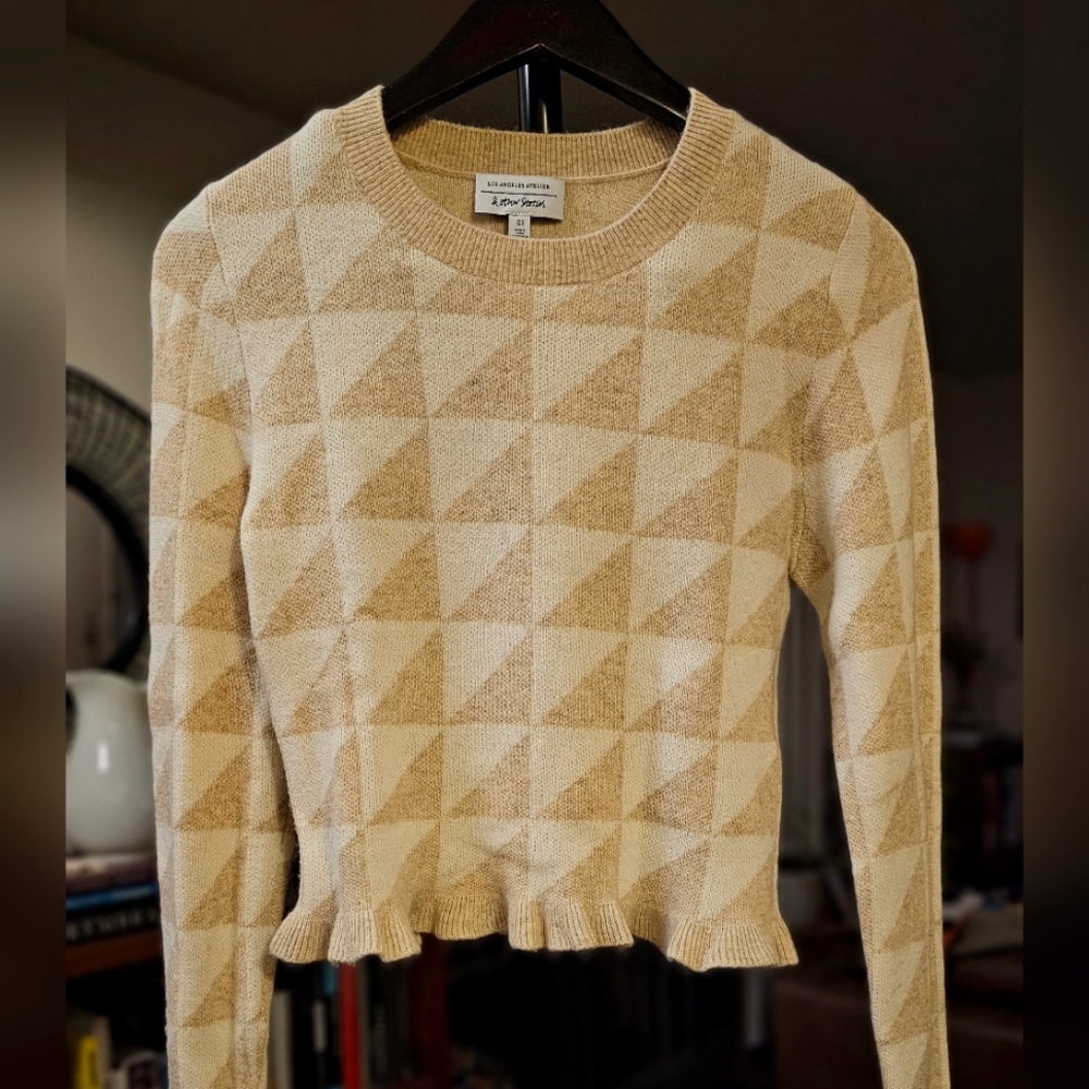 & Other Stories Fitted Jacquard Knit Top NWOT - Picture 1 of 7
